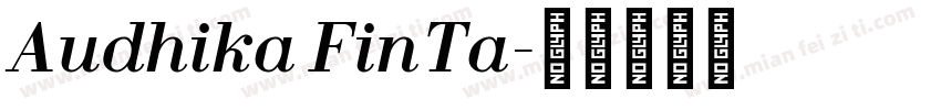 Audhika FinTa字体转换